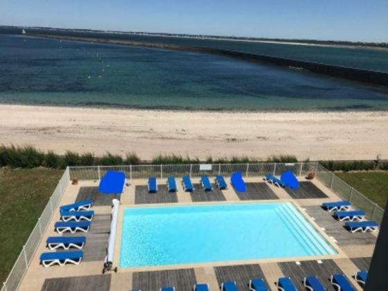Studio Duplex Dans Residence De Standing Avec Piscine, Vue Sur Mer Le Croisic Exterior photo